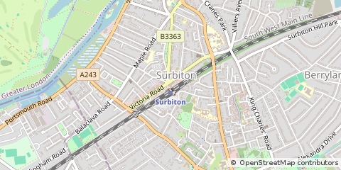 Map of Surbiton