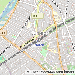 Map of Surbiton
