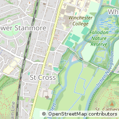 Map of Winchester, Hampshire