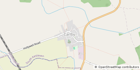 Map of Stamford, Lincolnshire