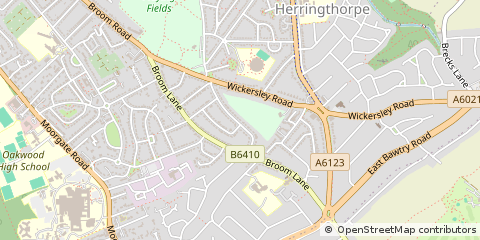 Map of Rotherham
