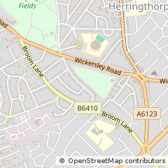 Map of Rotherham