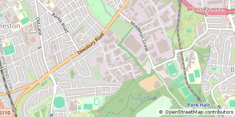Map of Leeds, West Yorkshire