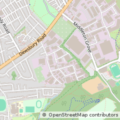 Map of Leeds, West Yorkshire