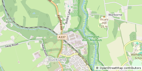 Map of Lymington, Hampshire