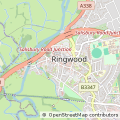 Map of Ringwood, Hampshire