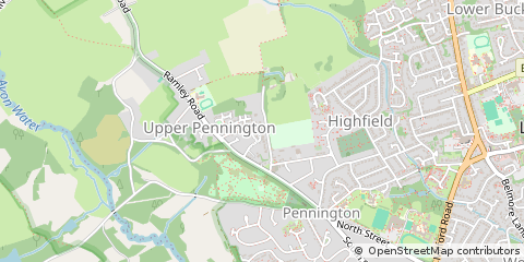 Map of Lymington, Hampshire