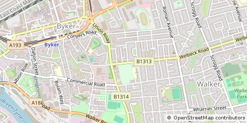Map of Newcastle Upon Tyne