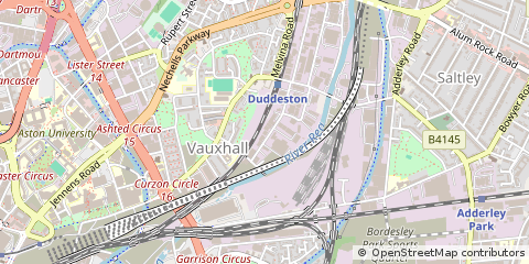 Map of Birmingham, West Midlands