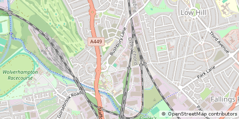 Map of Wolverhampton, West Midlands