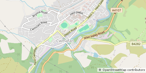 Map of Port Talbot, West Glamorgan