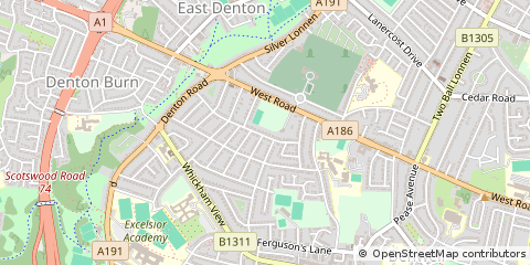 Map of Newcastle Upon Tyne