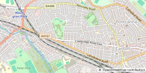 Map of Cardiff, Hants