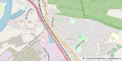 Map of Port Talbot