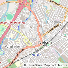 Map of Nelson, Lancashire