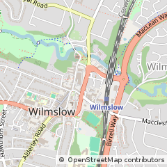 Map of Wilmslow, Cheshire