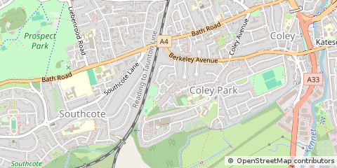 Map of Reading, Berkshire