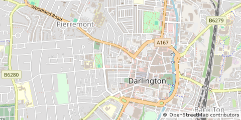 Map of Darlington
