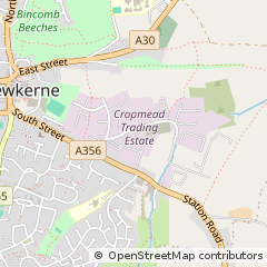 Map of Crewkerne, Somerset