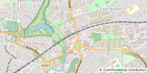 Map of Andover, Hampshire