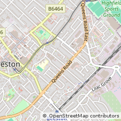 Map of Nottingham, Nottinghamshire