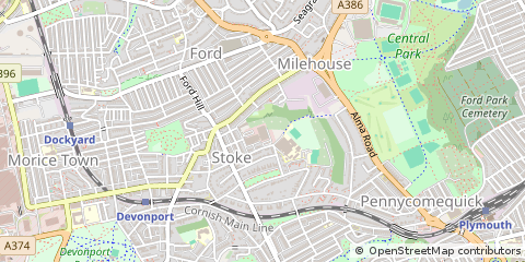 Map of Plymouth