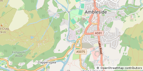 Map of Ambleside, Cumbria