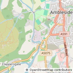 Map of Ambleside, Cumbria