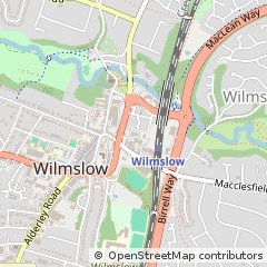 Map of Wilmslow, Cheshire