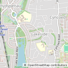 Map of Cardiff, South Glamorgan