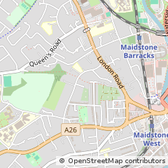 Map of Maidstone, Kent
