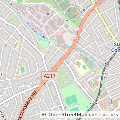 Map of Sutton, Surrey