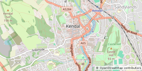 Map of Kendal, Cumbria