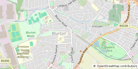 Map of Stoke-on-Trent
