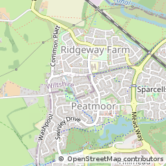 Map of Swindon, Wiltshire