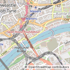 Map of Newcastle Upon Tyne