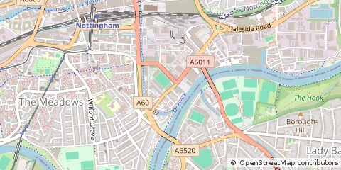 Map of Nottingham