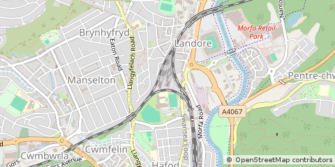 Map of Swansea, Abertawe