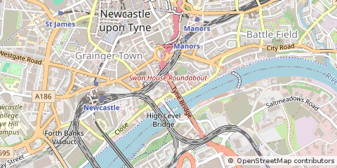 Map of Newcastle Upon Tyne