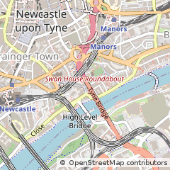 Map of Newcastle Upon Tyne