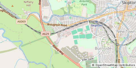 Map of Skipton, North Yorkshire