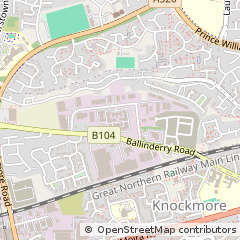 Map of Lisburn, County Antrim