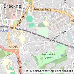 Map of Bracknell, Berkshire