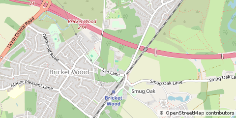 Map of ST. Albans, Hertfordshire