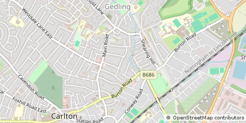 Map of Nottingham