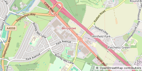 Map of Watford, Hertfordshire