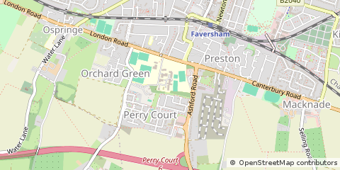 Map of Faversham