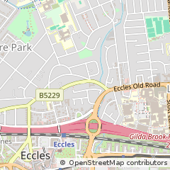 Map of Eccles, Manchester