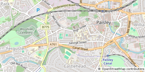 Map of Paisley