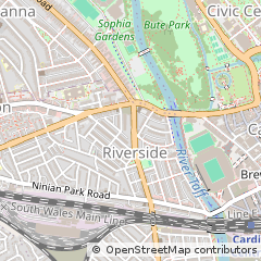 Map of Cardiff